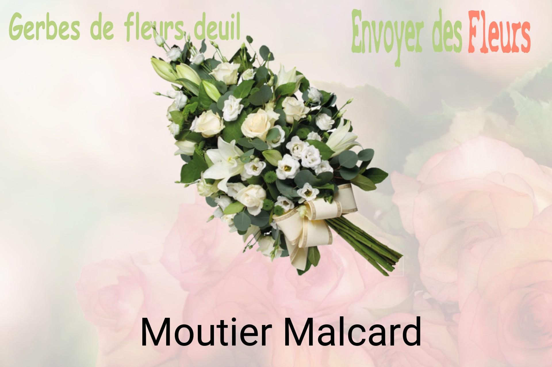 Gerbe de fleurs de deuil livrée à Moutier-Malcard
